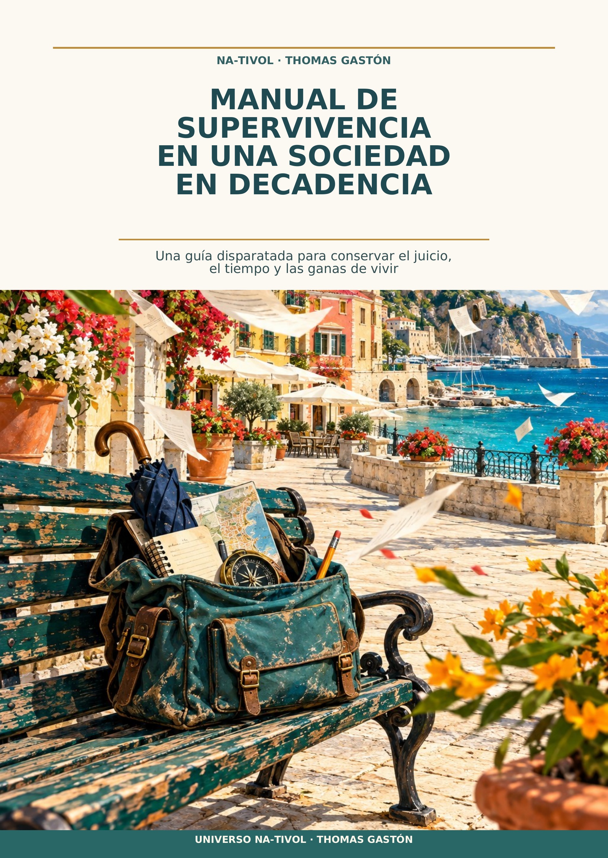 Illustrated cover of A Survival Manual for a Society in Decline